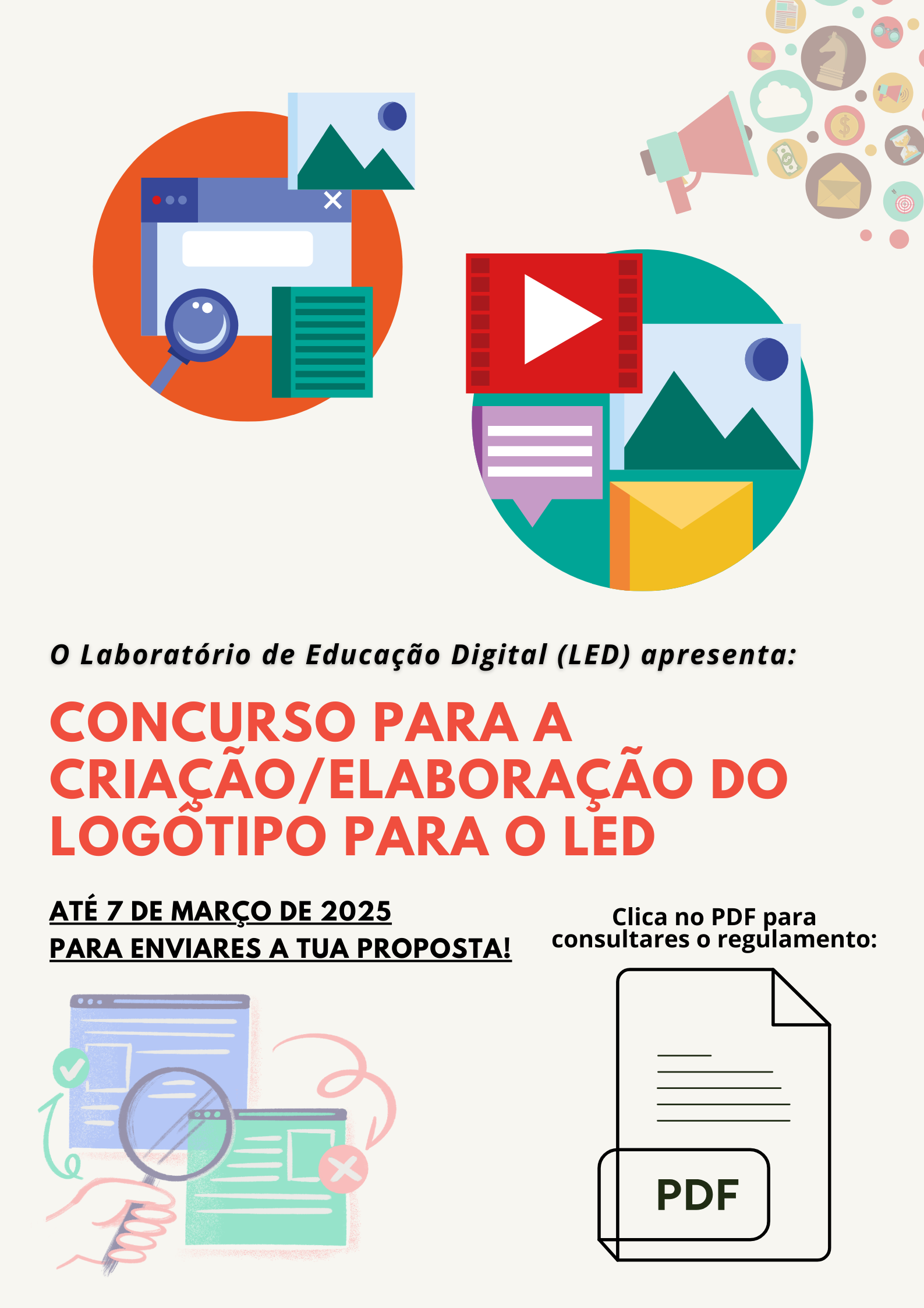 cartaz concurso logotipo online